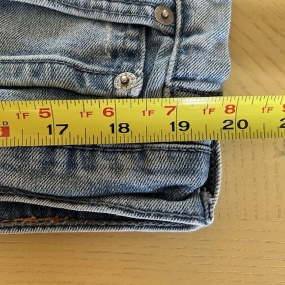 Levi’s 514 Jeans Mens 38x30 Faded Blue Denim Straight Stretch Fit - Picture 5 of 16